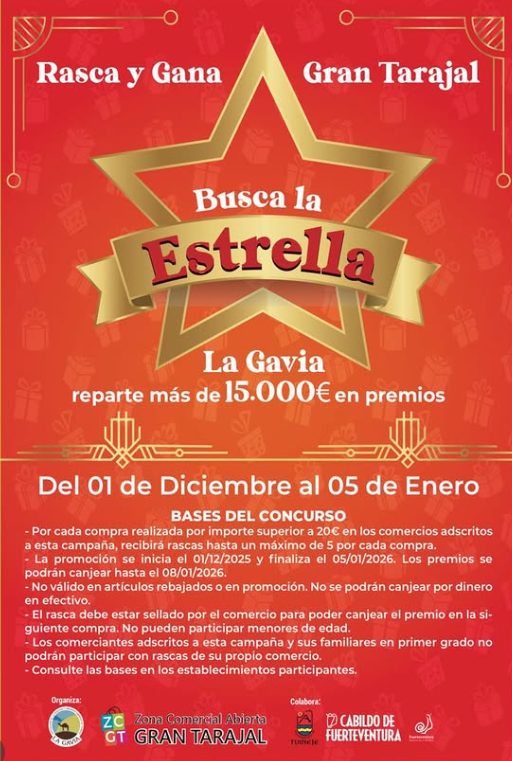 Cartel de la campaña navideña Busca la Estrella de La Gavia